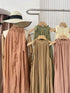 Women Pleated Mid Length Dresses